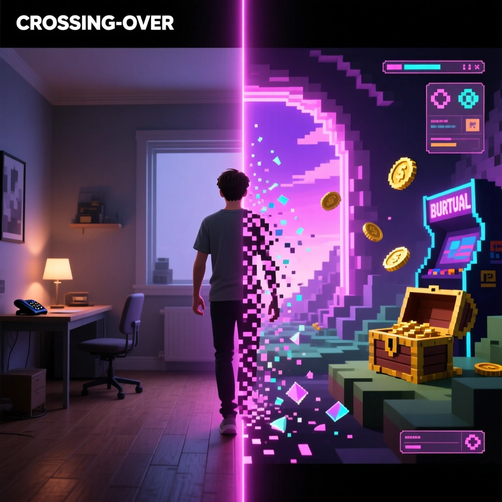 A vast 3D dream chamber — the AlterU identity layer.